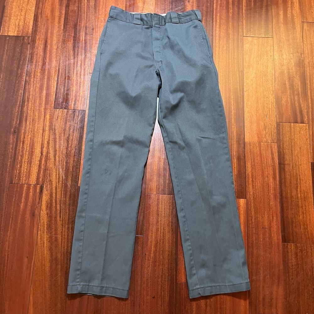 Dickies Pants Mens 30x32 Gray Chino 874 Original Fit Work Pants Casual Workwear